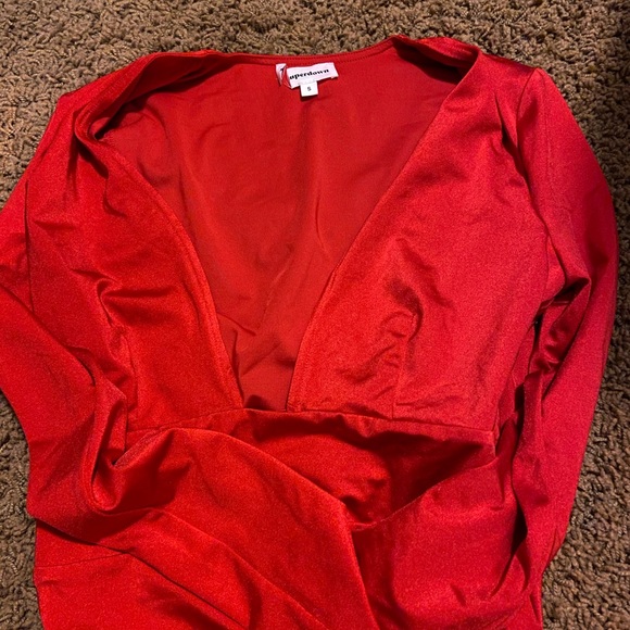 NWT REVOLVE SUPERDOWN ISLE RED MINI DRESS - Picture 4 of 4